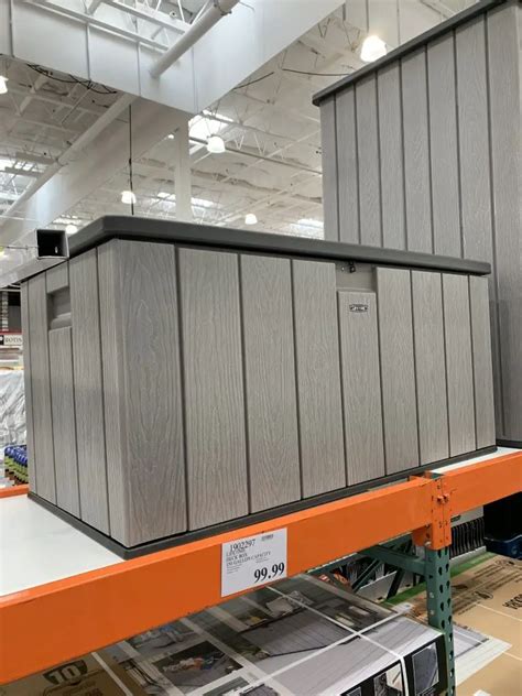 metal parcel box outdoor|costco deck boxes on clearance.